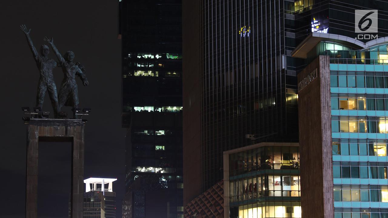 Earth Hour di Bundaran HI