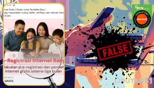 Penelusuran klaim link registrasi Internet Rakyat gratis 3 bulan untuk pendaftaran baru.