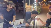 Biasa Jahili Pelanggan, Aksi Penjual Es Krim Turki Ini Malah Menyentuh Hati (Sumber: Instagram/cilgin_dondurmaci)