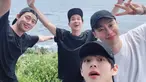 Potret Gaya Liburan ala V BTS