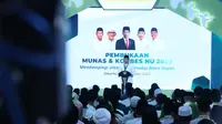 Ketua Umum Pengurus Besar Nahdlatul Ulama (PBNU) KH Yahya Cholil Staquf  saat menghadiri Musyawarah Nasional dan Konferensi Besar (Munas-Konbes) Alim Ulama NU 2023 di Pondok Pesantren Al-Hamid Jakarta, Senin (18/9/2023). (Istimewa)