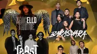 Ello, Barasuara, Feast, Normatif, Karminaldi dan deretan musisi lainnya, rencananya akan menjadi bintang tamu yang akan tampil dalam panggung musik bertema Closing Kertas 21. (Dok. IST)