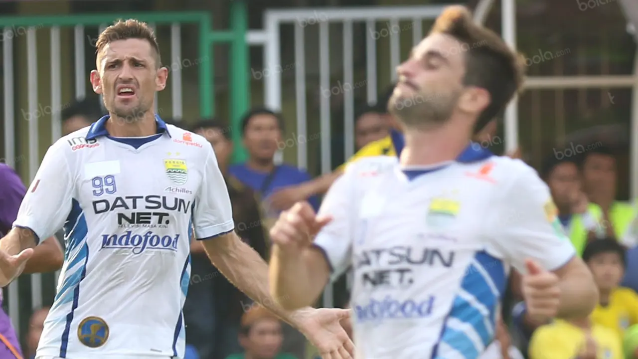 Juan Belencoso dan Robertino Pugliara Persib Bandung