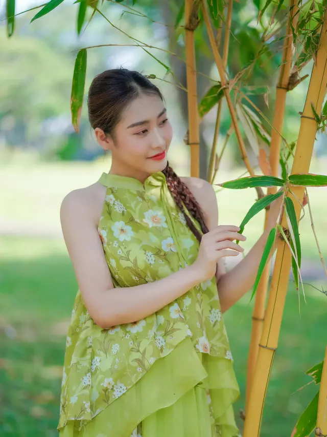 Ilustrasi bambu kuning