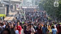 Selain itu, Hari Bebas Kendaraan Bermotor atau car free day (CFD) untuk menekankan pentingnya pengurangan emisi bahan bakar. (Liputan6.com/Angga Yuniar)