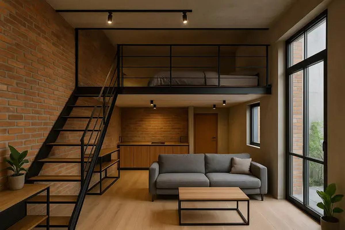 8 Rumah 5x7 Industrial Minimalis, Hunian Jadi Terasa Lapang dan Estetik