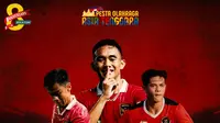 SEA Games - Timnas Indonesia: Rizky Ridho, Pratama Arhan, Alfeandra Dewangga (Bola.com/Erisa Febri)