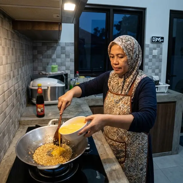 Telur bumbu bawang (Gemini AI)