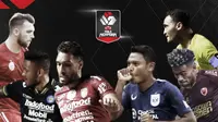 Marco Simic, Wander Luiz, Willian Pacheco vs Fandi Eko, Yakob Sayuri, Rizky Pora. (Bola.com/Dody Iryawan)