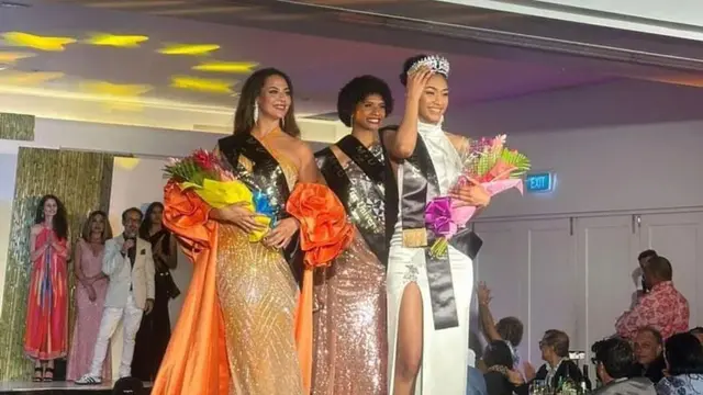Miss Universe Fiji Manshika Prasad saat dinobatkan sebagai pemenang pertama. (Dok: IG @_manshikaprasad https://www.instagram.com/_manshikaprasad/?hl=en)