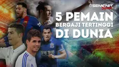 Sepakbola telah menjadi sebuah industri yang membuat pemainnya bergaji sangat besar. Seperti pesepakbola berikut ini. 