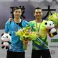 Tungga putra Indonesia Sony Dwi Kuncoro menjuarai Chinese Taipei Open Grand Prix 2015, Minggu (18/10/2015). (Liputan6.com/Humas PP PBSI)