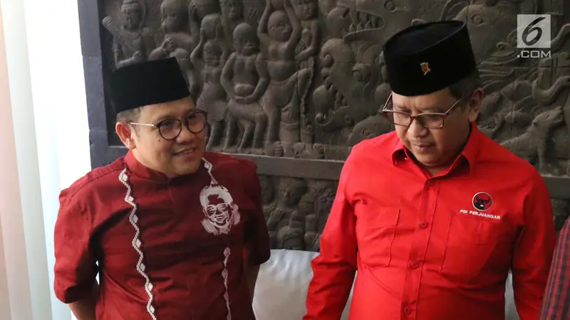 Bahas Pilpres 2019, Cak Imin Terima Rombongan PDIP di Kantor PKB