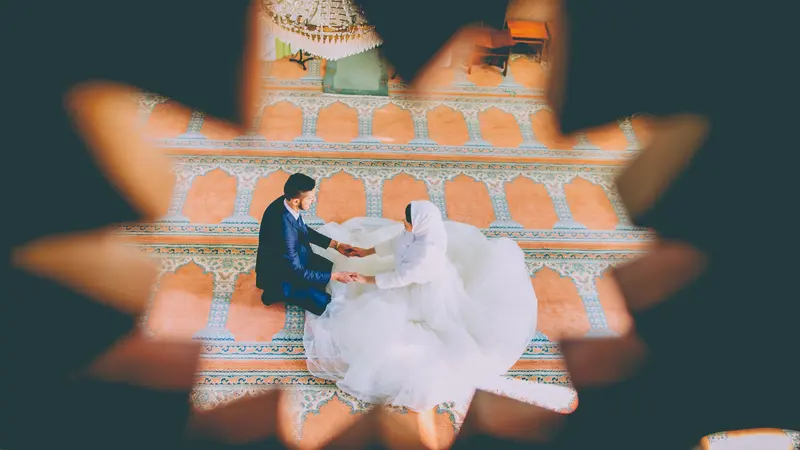 Ilustrasi ucapan pernikahan Islami