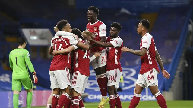 FOTO: Bungkam Chelsea 1-0, Arsenal Masih Berpeluang Lolos ke Liga Europa - Tim Arsenal