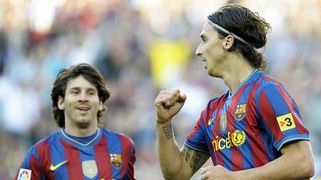 Ibrahimovic dan Messi (© AFP 2010)