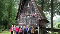 Rumah adat Batak di Werpeloh, Niedersachsen, Jerman Utara. (KJRI Hamburg) 