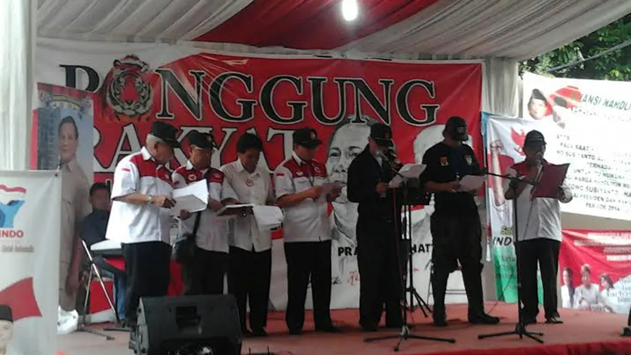Djoko Santoso Center Tutup Deklarasi Dukungan Prabowo-Hatta