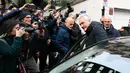 Ia mengakhiri 8 tahun masa jabatannya yang dimulai pada tahun 2018 yang membuatnya terpilih kembali dua kali. (AFP/Alberto Pizzoli)