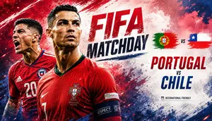 Ilustrasi Portugal vs Chile di FIFA Matchday Juni 2026. (Bola.com/Generated AI)