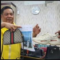 Warganet Ungkap Sepatu Gucci yang Diklaim KW oleh Sekda Riau Beda dengan yang Dipakai Istrinya. foto: Twitter @PartaiSocmed