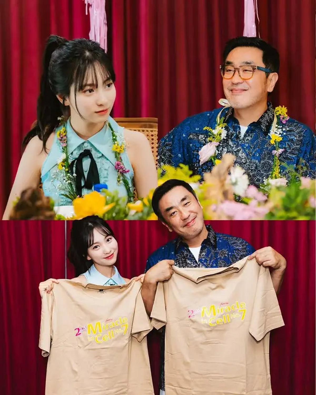 7 Potret Ryu Seung Ryong dan Kal So Won di Promosi Film 2nd Miracle in Cell No. 7