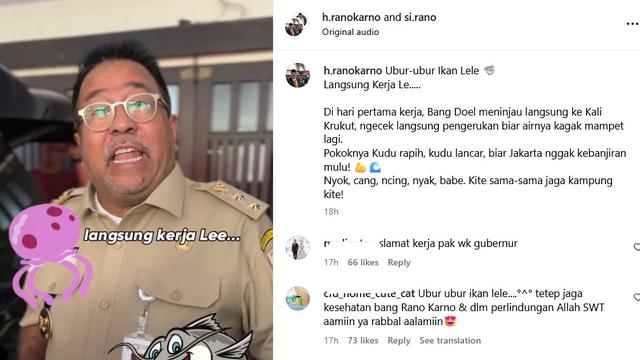 Unggahan Rano Karno. (Instagram/ si.rano)