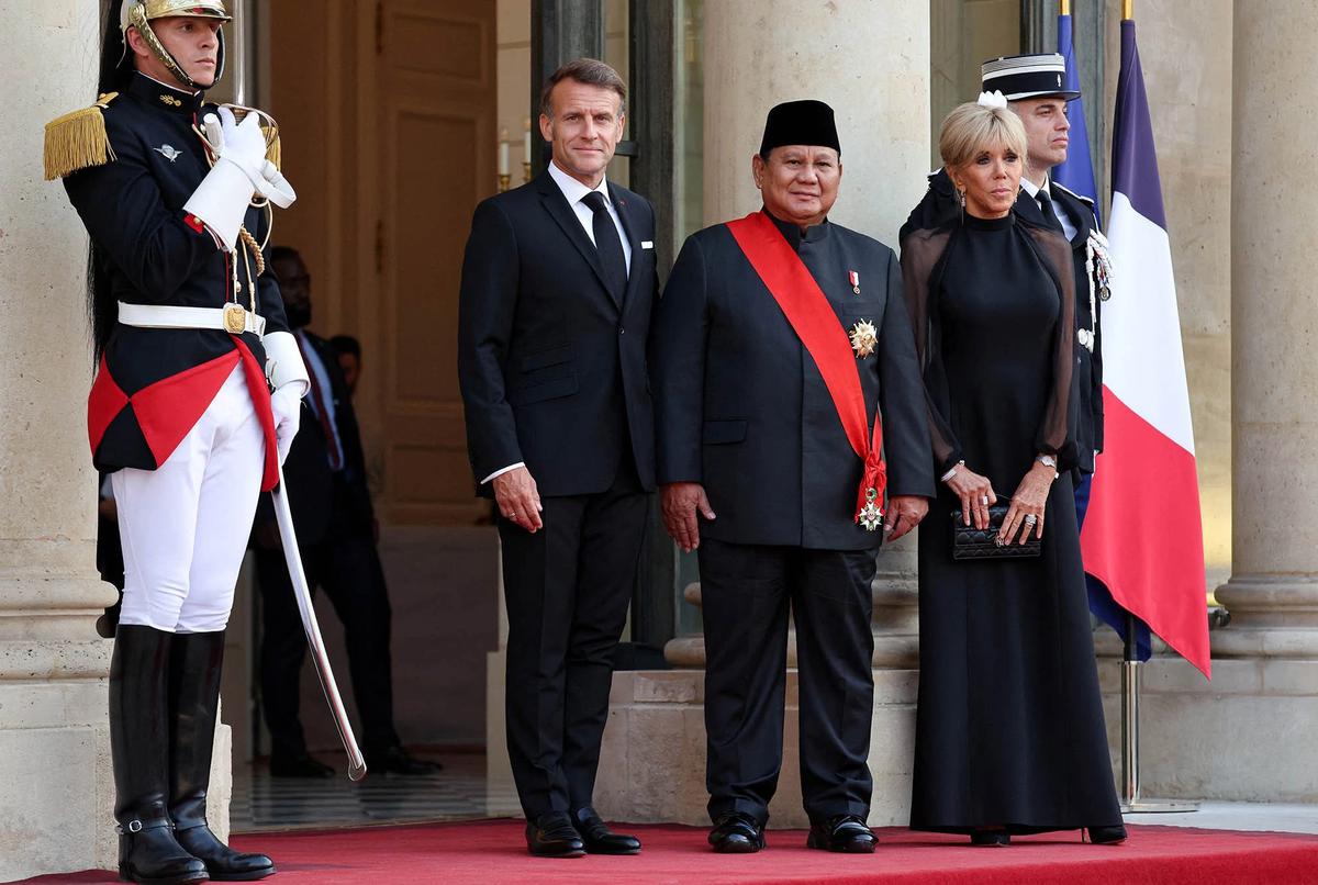 FOTO: Prabowo Hadiri Jamuan Kenegaraan di Istana Elysee Prancis