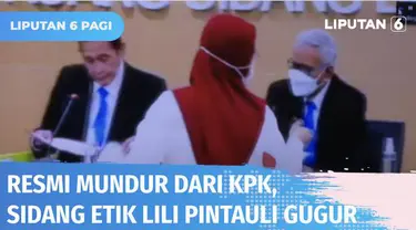 Presiden Jokowi menandatangani surat pengunduran Lili Pintauli Siregar sebagai Wakil Ketua KPK. Dengan disetujuinya surat pengunduran diri ini, Dewan Pengawas KPK menetapkan sidang etik atas dugaan kasus gratifikasi Lili gugur.