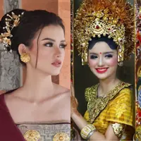 Sarah Menzel kekasih Azriel Hermansyah saat Kenakan Baju Adat Bali. [@luhde_menzel]