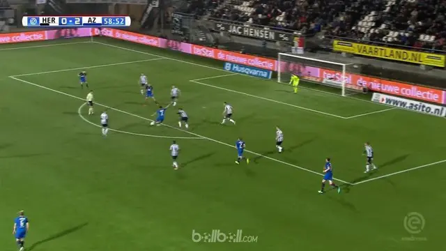 Alireza Jahanbakhsh mencetak gol terindah saat AZ Alkmaar menang 3-0 atas tuan rumah Heracles dalam laga lanjutan Eredivisie Belan...