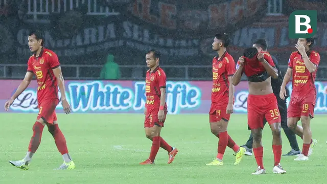 Foto: Deretan Drama di Laga Persija Vs Borneo FC, Hujan Deras, Kartu Merah Hingga Gagal Menang