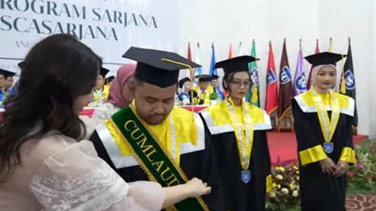 Nagita Slavina Kaget Tiba-tiba Diminta Kata Sambutan saat Wisuda Lala