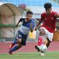 Timnas Indonesia U-16 mengalahkan SSB POR Uni Bandung dengan skor 2-0 pada laga uji coba yang digelar di Stadion Patriot Candrahaga, Bekasi, Jumat (14/8/2020). (dok. PSSI)