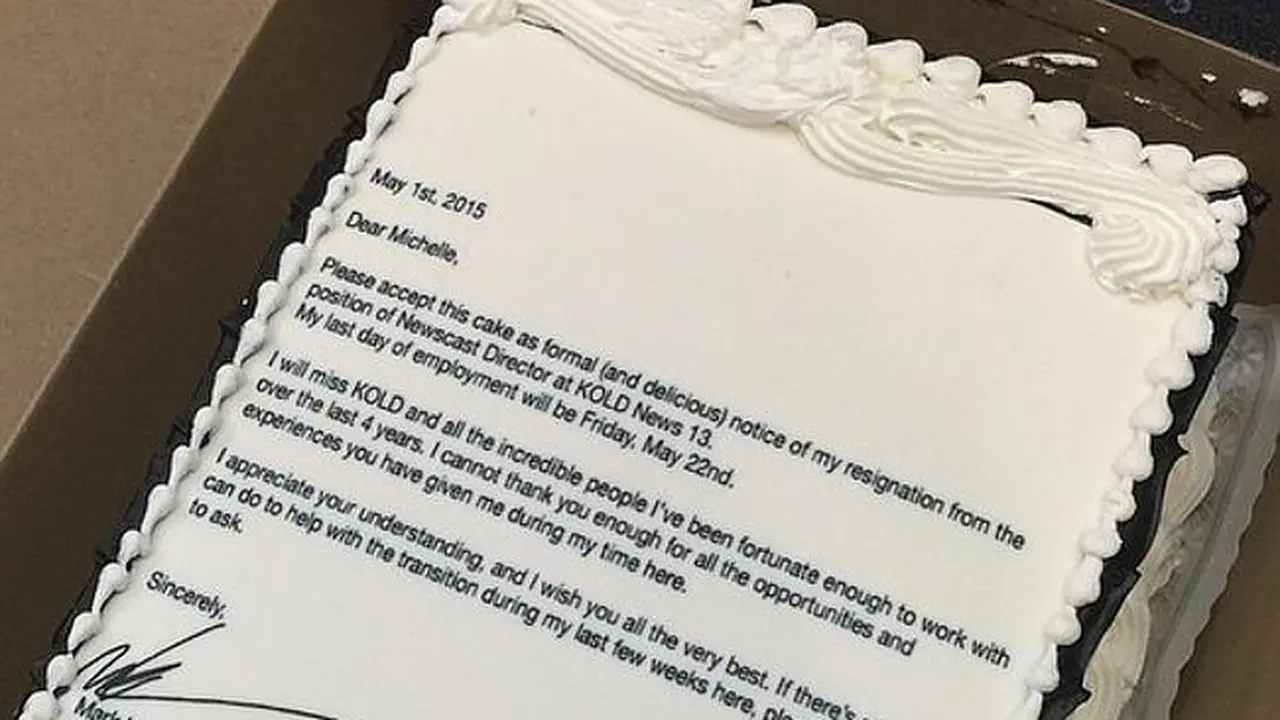 Surat pengunduran diri paling manis dan lezat