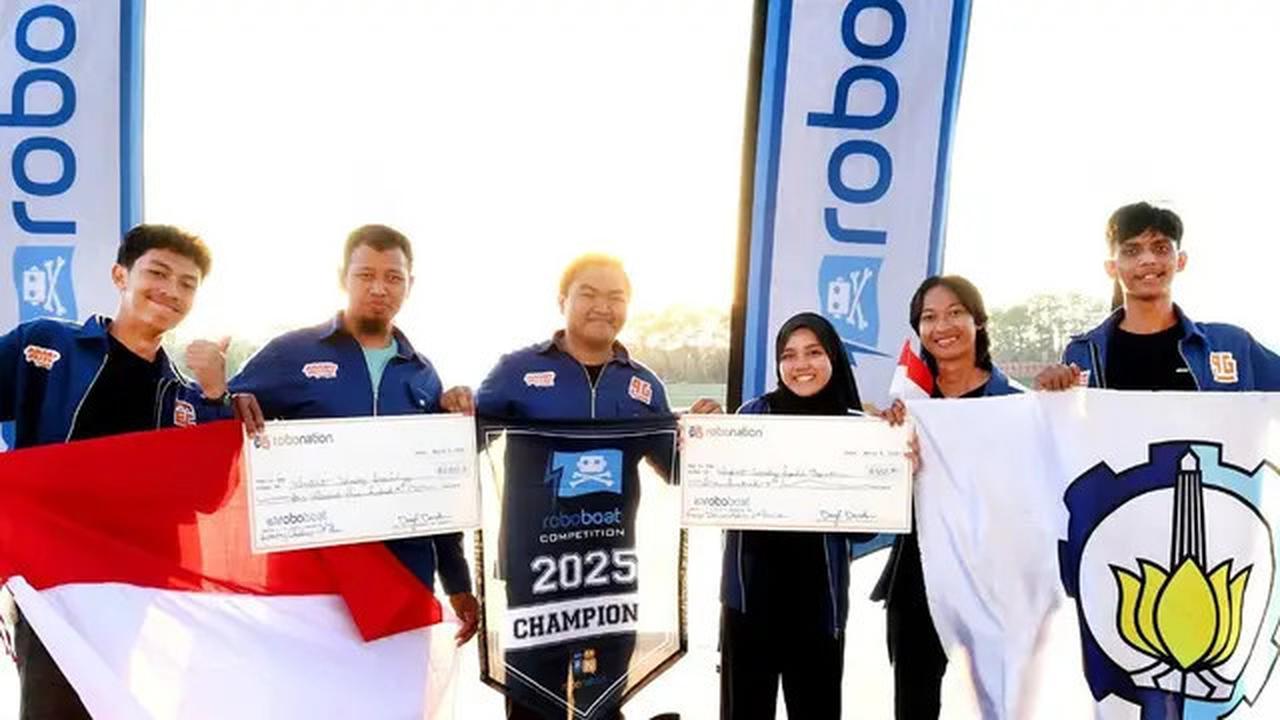 Keren, Tim Barunasta dari Kampus ITS Raih Juara 1 di Kompetisi Robotik Amerika Serikat