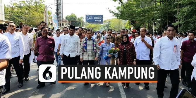 VIDEO : Ingin Istirahat, JK Pulang Kampung ke Makassar