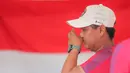 Prima Wisnu Wardhana dan Nurisa Dian Ashrifah berhasil unggul dari perwakilan Singapura dengan nilai 153-150 Indonesia di nomor Mixed Team Compound pada SEA Games Thailand 2025. (Bola.com/Bagaskara Lazuardi)