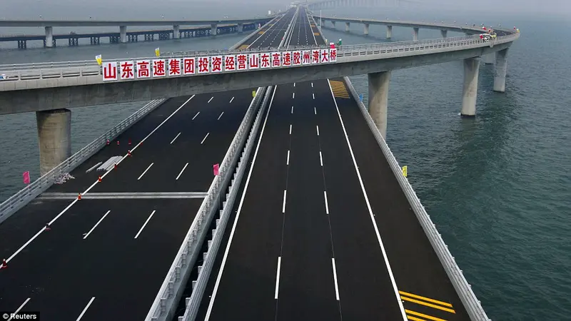 Dibangun Hanya 4 Tahun, Jembatan Terpanjang Sedunia Ada di China 