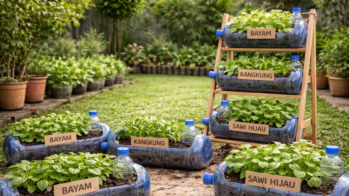 Cara Membuat Kebun Galon Bekas Tanpa Modal Besar agar Tanaman Sehat dan Subur