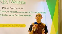 Guru Besar Psikiatri Fakultas Kedokteran Universitas Indonesia Tjhin Wiguna bicara tentang kebanyakan anak skizofrenia memiliki riwayat speech delay saat kecil.