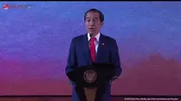 Presiden Joko Widodo (Jokowi) dalam Konferensi Tingkat Tinggi (KTT) ASEAN ke-43. (Arief/Liputan6.com)