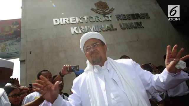Polisi Bakal Periksa Rizieq Shihab Begitu Tiba di Indonesia