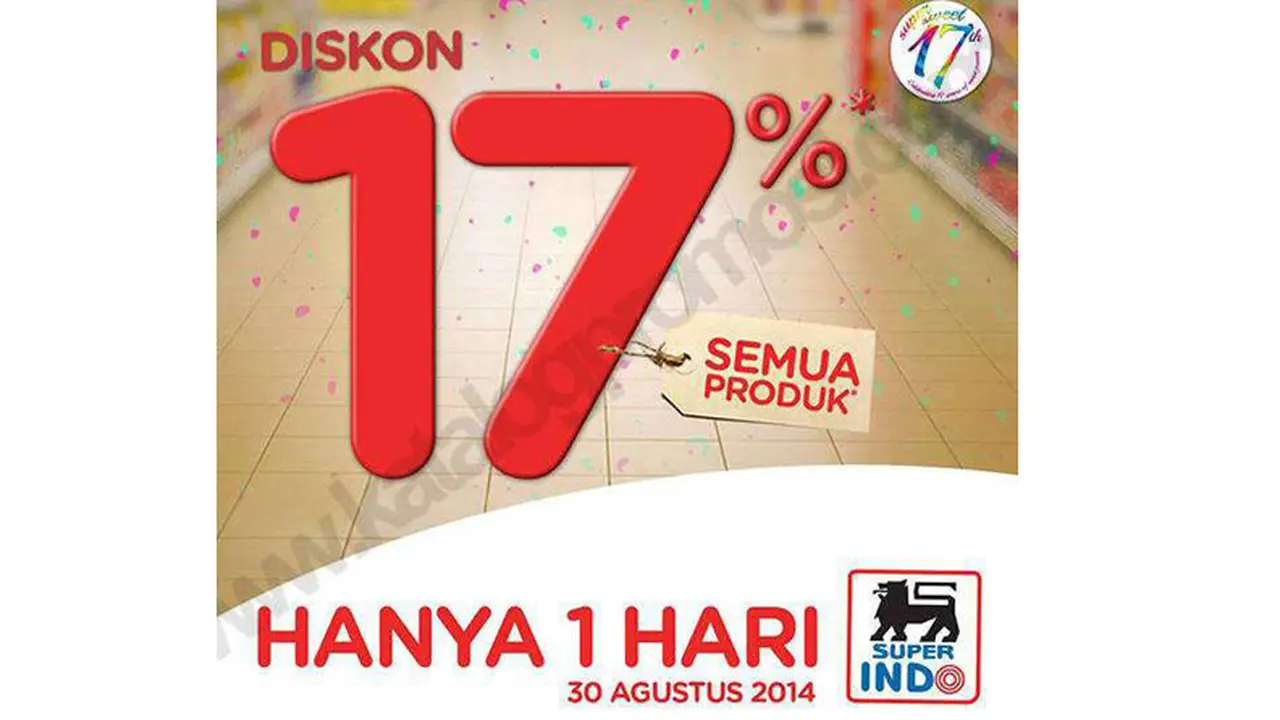 Besok, Superindo Kasih Diskon Khusus untuk Semua Produk