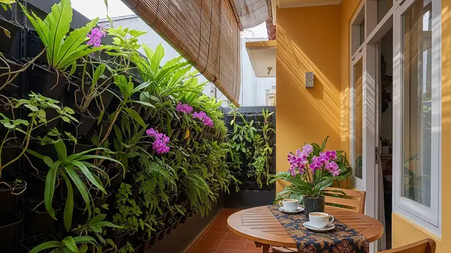 9 Model Teras Rumah Sempit Tapi Tampil Asri dengan Tanaman