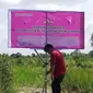 Salah satu lahan tanah di Kota Palembang Sumsel disita Kejari Palembang Sumsel (Liputan6.com / Nefri Inge)