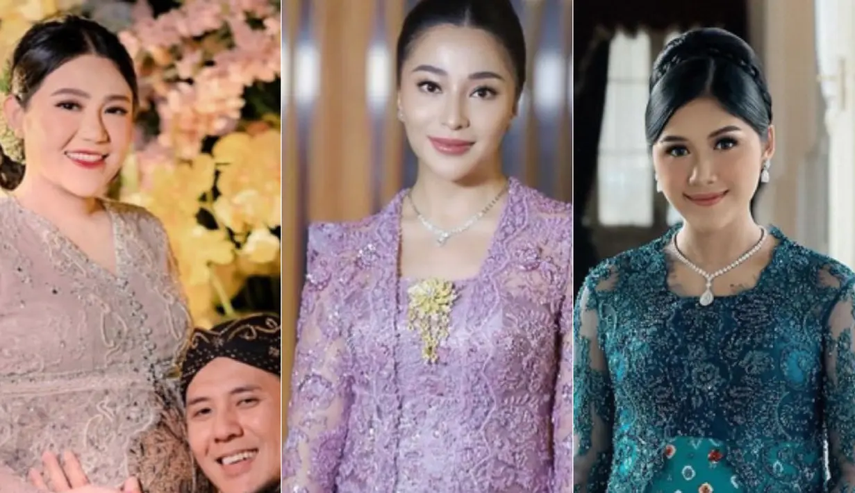 <p>Via Vallen, Erina Gudono, dan Nikita Willy tampil mengenakan kebaya saat hamil. [Instagram]</p>