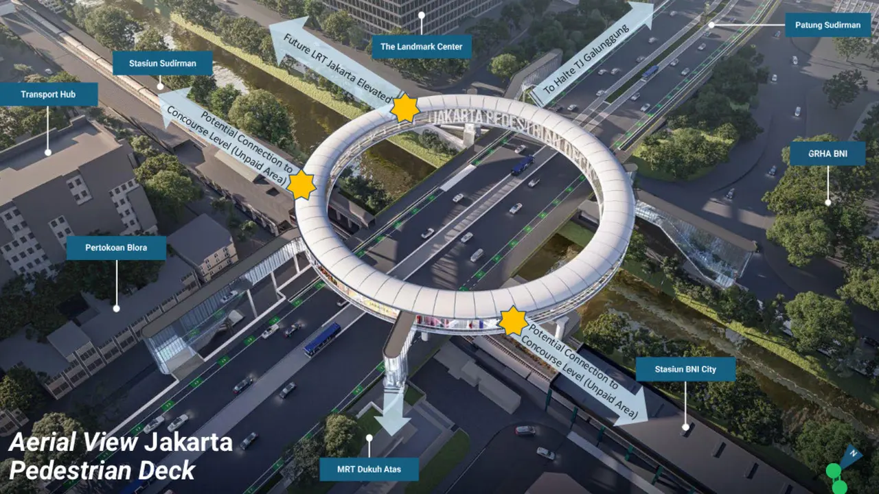 Pedestrian Deck Dukuh Atas Dibangun Tanpa APBD, MRT Jakarta Ungkap Sumber Dananya