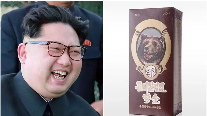 Tulang Beruang dan Lipan Raksasa dalam Arak Kesukaan Kim Jong Un