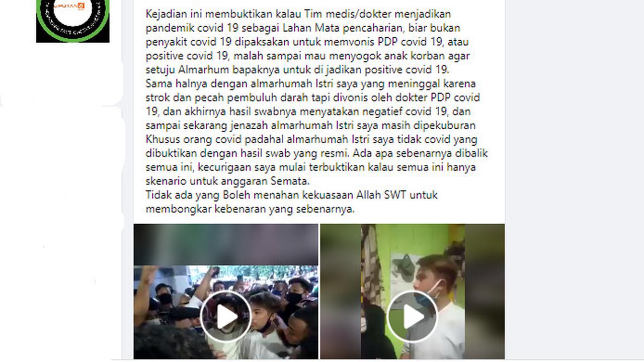 Penelusuran klaim video rumah sakit jadikan Covid-19 sebagai lahan bisnis
